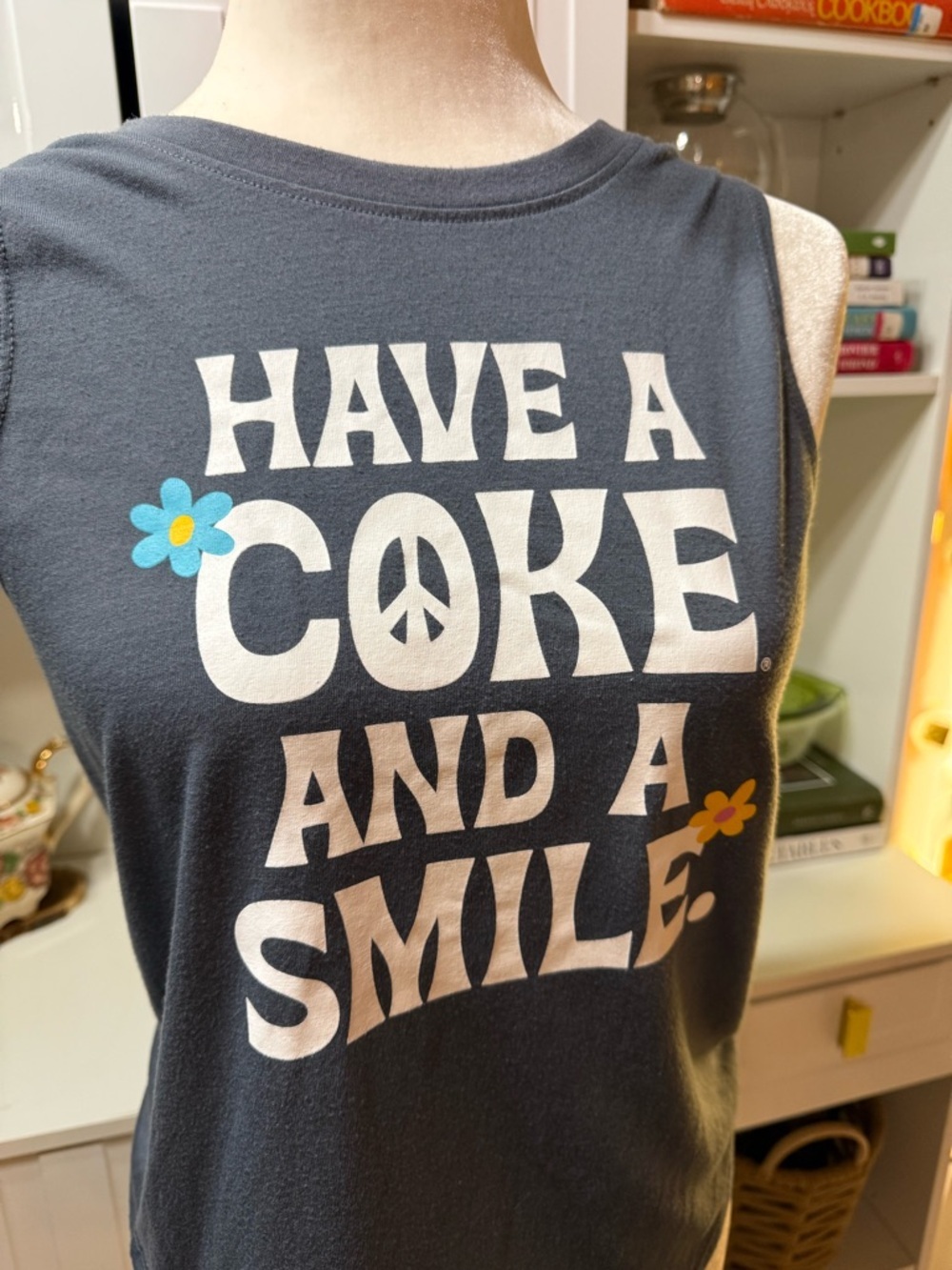 Coca-Cola Gray Graphic Tee with White 1971 Logo - Picture 1 of 4
